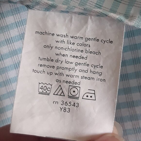 ck Calvin Klein Mens Dress Shirt No-Iron 15.5 34/35 - Picture 8 of 10